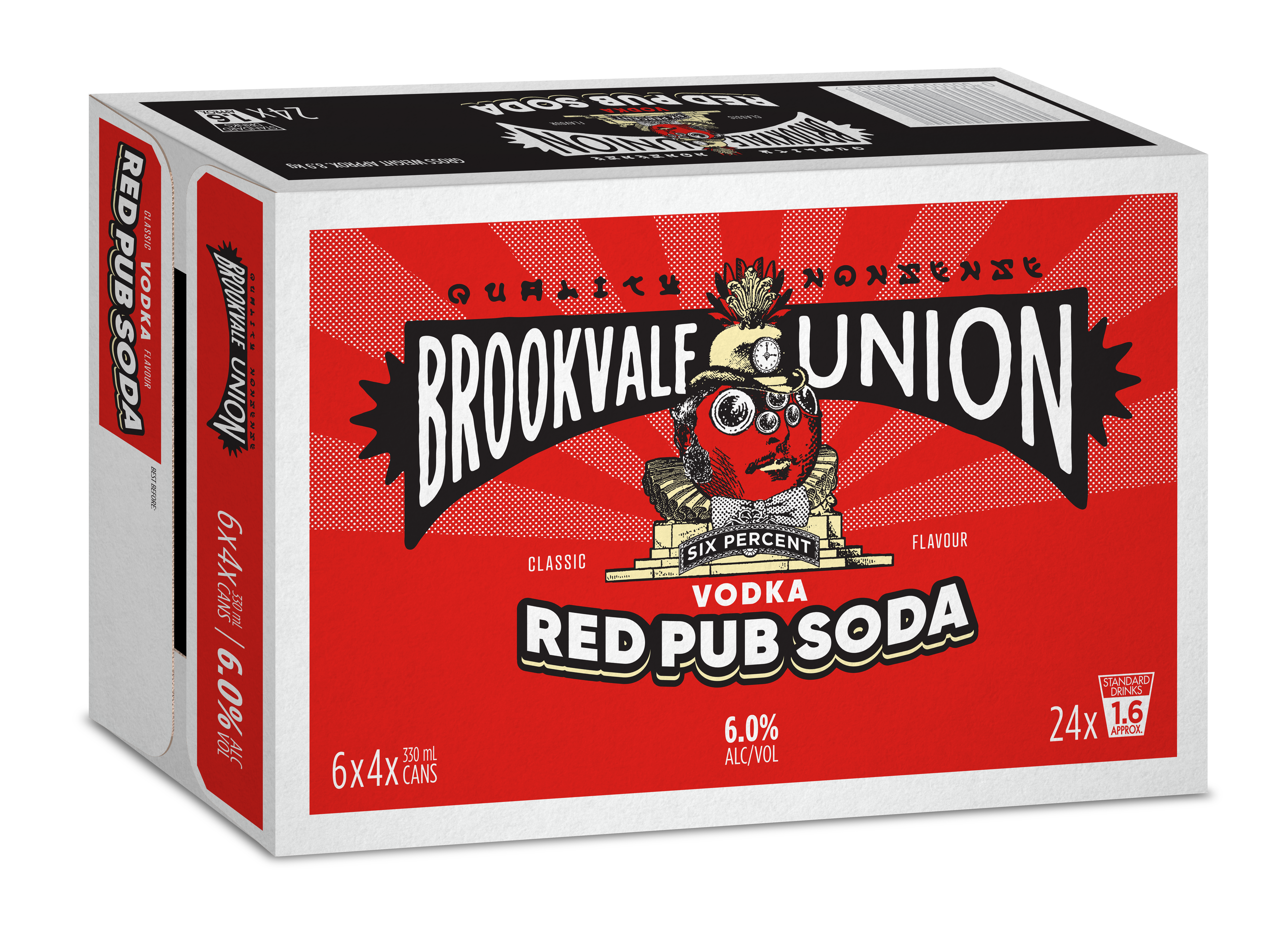 Vodka Red Pub Soda Six Percent - 24 Case