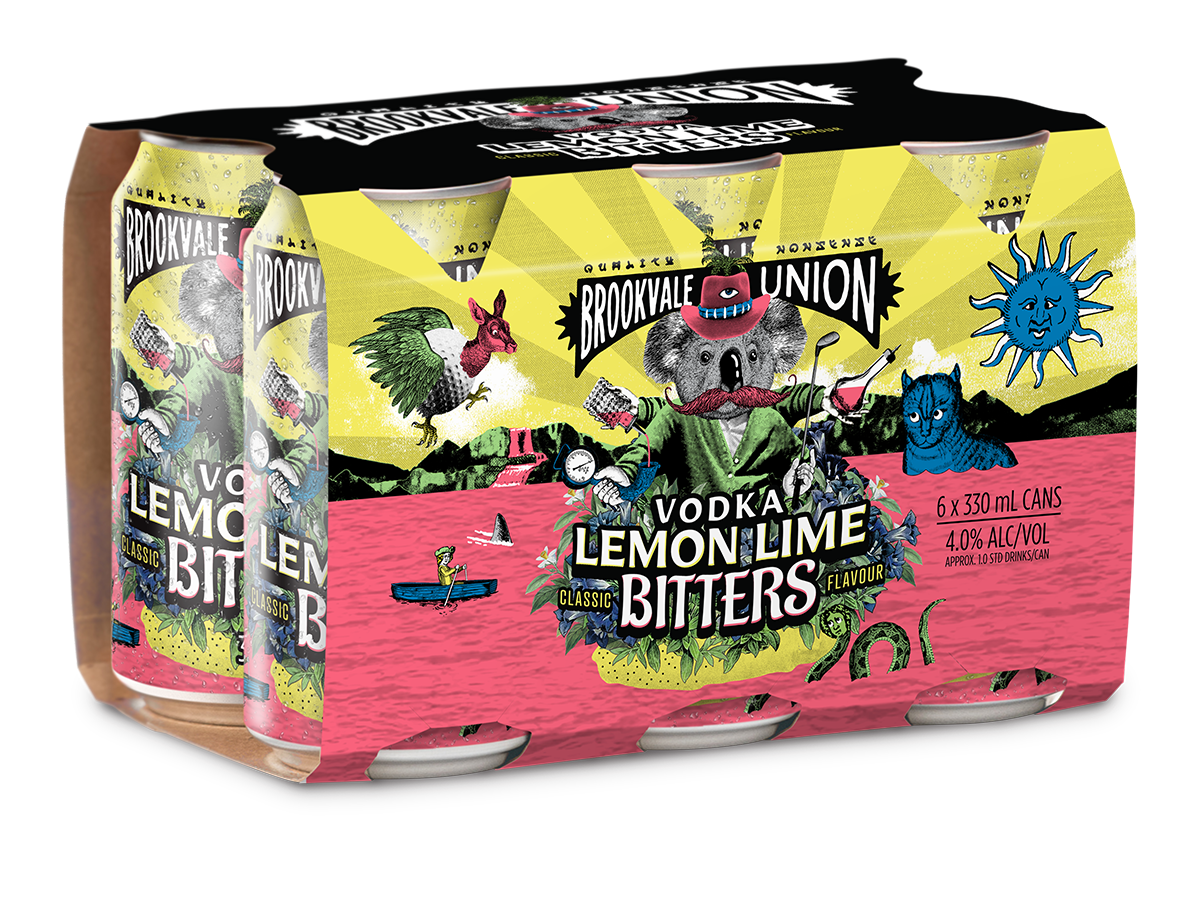 Vodka Lemon Lime Bitters - 6 Pack